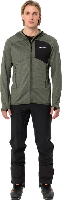 Vaude Monviso Hooded Fleece II Funktionsjacke khaki (Herren)
