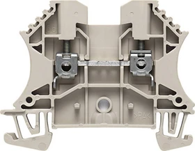 Weidmüller WDU 35N Durchgangs-Reihenklemme, Schraubanschluss, dunkelbeige, 35 mm², 125 A, 500 V, Anzahl Anschlüsse: 2