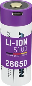 Ansmann Li-Ion 26650 5000mAh mit USB-C