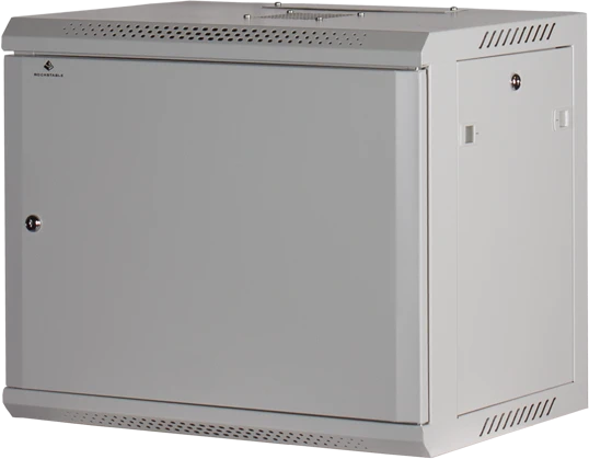 Rockstable 19" Wandschrank 9HE, Stahltür, IP2X, weiß, 440mm tief