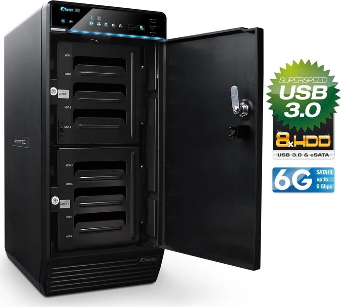 Fantec QB-X8US3-6G, USB-B 3.0/eSATA