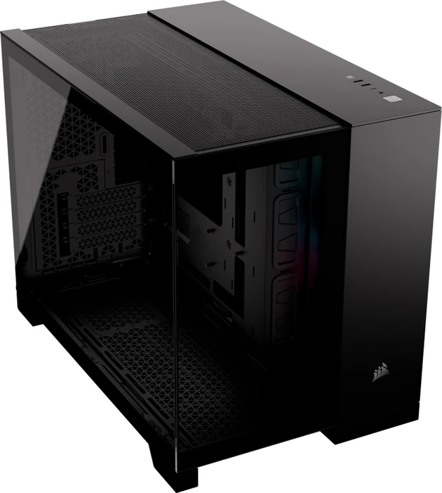 Corsair 2500X RGB, schwarz, Glasfenster