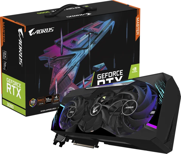 GIGABYTE AORUS GeForce RTX 3080 Master 12G, 12GB GDDR6X, 3x HDMI, 3x DP