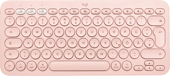 Logitech K380 Multi-Device Keyboard for Mac, Rose, Bluetooth, DE