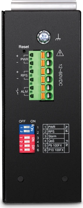 TRENDnet TI Hardened Industrial Railmount Gigabit Managed Switch, 8x RJ-45, 2x SFP