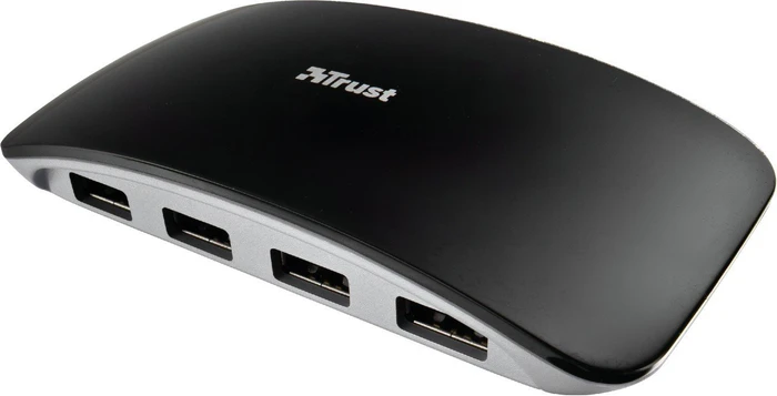 Trust Curve USB-Hub, 7x USB-A 2.0, USB 2.0 Mini-B [Buchse]