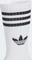 adidas 3-Streifen Crew Socken weiß/schwarz, 6 Paare (Junior) Vorschaubild