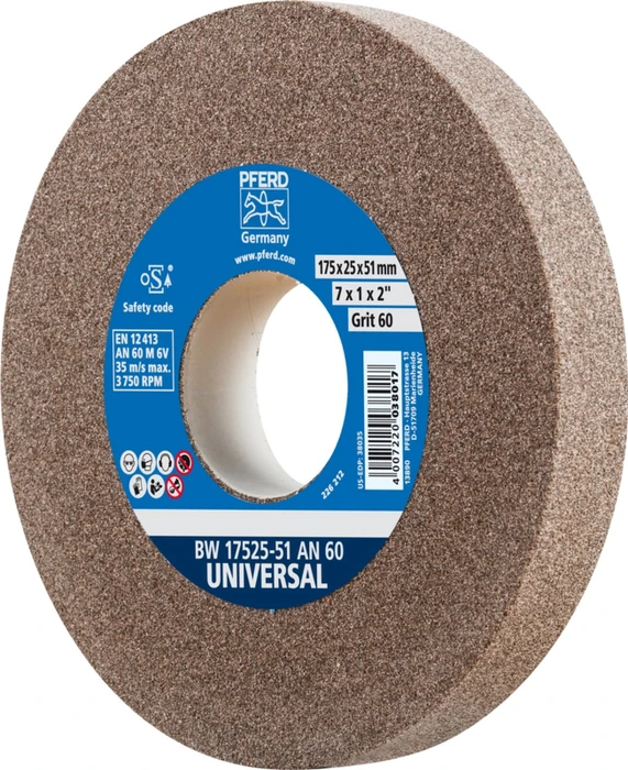 Pferd BW 17525-51 AN 60 Universal Schleifscheibe K60, 175x25x51mm, 1 Stück