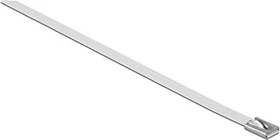 DeLOCK Edelstahl Kabelbinder, 7.9mm, 400mm, weiß, 10 Stück
