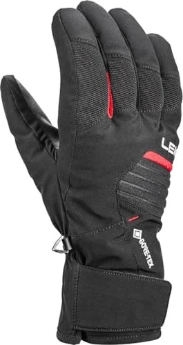 Leki Vision GTX Skihandschuhe schwarz/rot