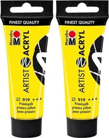 Marabu Artist Acryl Acrylfarbe, primärgelb, 22ml