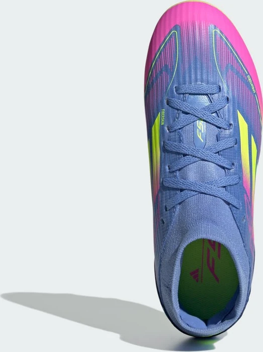 adidas F50 League Mid FG/MG blue fusion/lucid lemon/lucid pink (Junior)