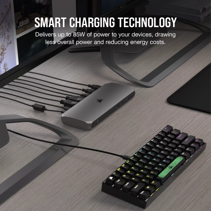 Corsair TBT100 Thunderbolt 3 Dock (2x DisplayPort), Thunderbolt 3 [Buchse]