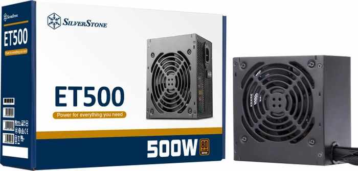 SilverStone Essential Bronze ET500-B 500W, ATX 2.4