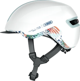 ABUS HUD-Y Helm flower white shiny