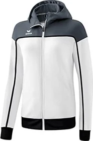 Erima Change mit Kapuze Trainingsjacke white/slate grey/black (Damen)