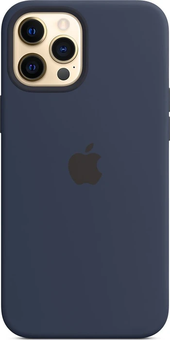 Apple Silikon Case mit MagSafe für iPhone 12 Pro Max dunkelmarine