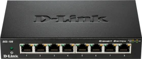 D-Link DGS-100 Desktop Gigabit Switch, 8x RJ-45 (DGS-108)