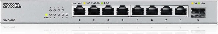 Zyxel XMG-108 Desktop 2.5G Switch, 8x RJ-45, 1x SFP+