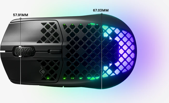 SteelSeries Aerox 3 Wireless Snow 2022 Edition, weiß, USB/Bluetooth