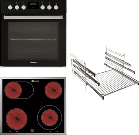 Bauknecht HEKO 700P BLACK Einbauherd-Set
