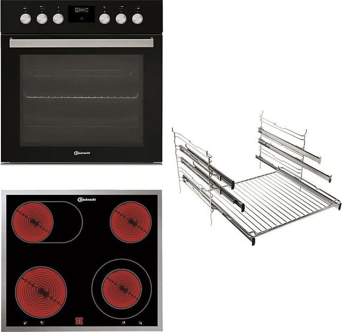 Bauknecht HEKO 700P BLACK Einbauherd-Set