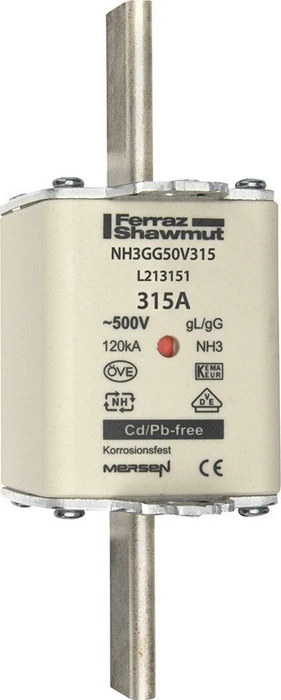 Mersen Sicherungseinsatz DIN NH Standard gG Größe NH3 500VAC 250VDC 315A
