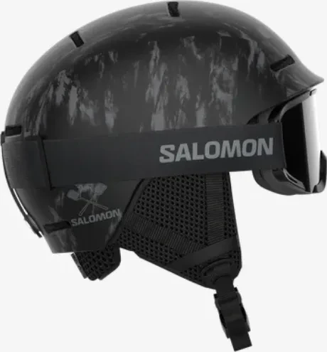 Salomon Player Combo Helm black tie&dye (Junior)