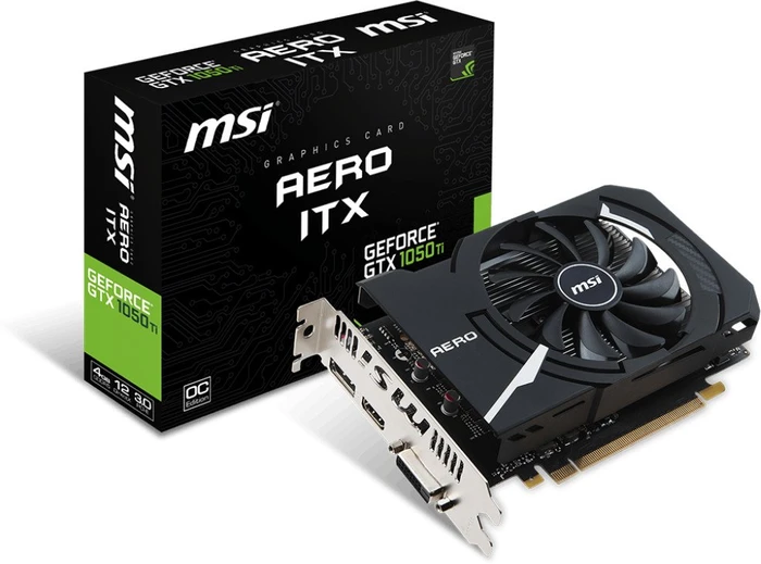 MSI GeForce GTX 1050 Ti Aero ITX 4G OCV1, 4GB GDDR5, DVI, HDMI, DP