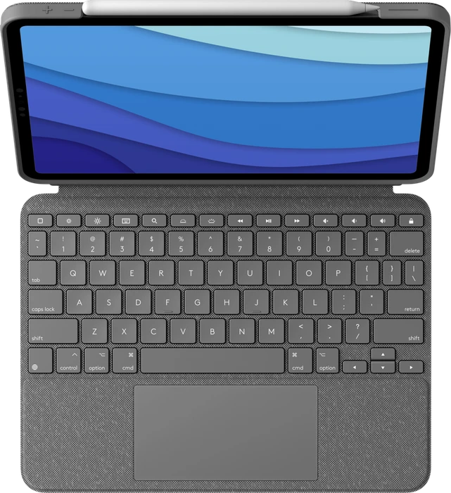 Logitech Combo Touch für iPad Pro 11", grau, DE