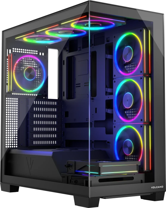 Modecom Volcano Stellar ARGB 8F Black, Glasfenster