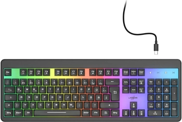 Hama uRage Exodus 215 Illuminated Gaming Tastatur, schwarz, USB, DE