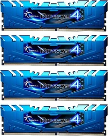 G.Skill RipJaws 4 blau UDIMM 16GB Kit, DDR4-2133, CL15-15-15-35