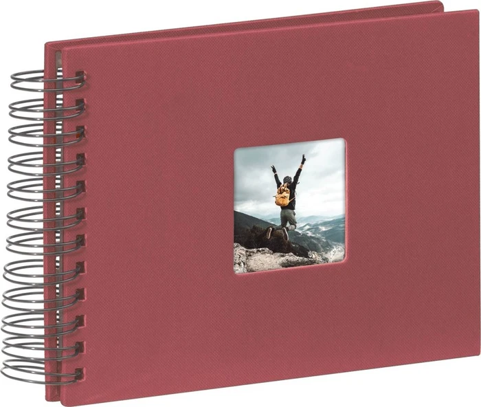 Hama Spiralalbum Fine Art 24x17 / 50 schwarze Seiten rot