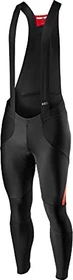 Castelli Sorpasso RoS Bibtight Fahrradhose lang black fiery red (Herren)