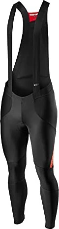 Castelli Sorpasso RoS Bibtight Fahrradhose lang black fiery red (Herren)