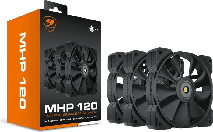 Cougar MHP 120, schwarz, 120mm, 3er-Pack