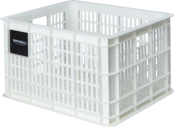 Basil Crate M Fahrradkorb bright white