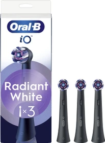 Oral-B iO Radiant White Ersatzbürste schwarz, 3 Stück