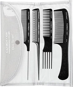 Olivia Garden Carbon+ Ion SC-Kamm-Set schwarz/weiß