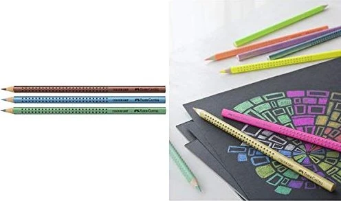 Faber-Castell Colour Grip metallic Buntstift grün