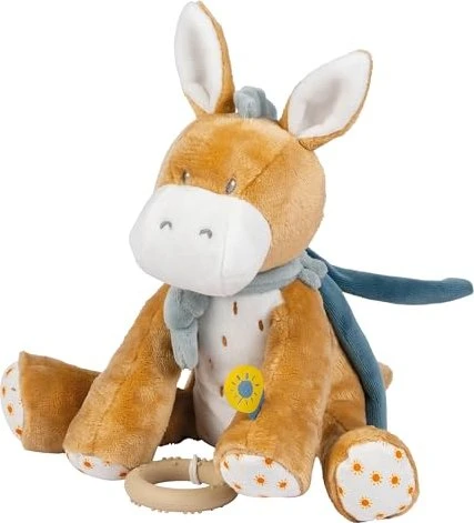 Nattou Silicone & Rubber Spieluhr Esel Leo 29cm