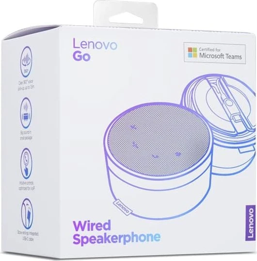 Lenovo Go Wired Speakerphone grau