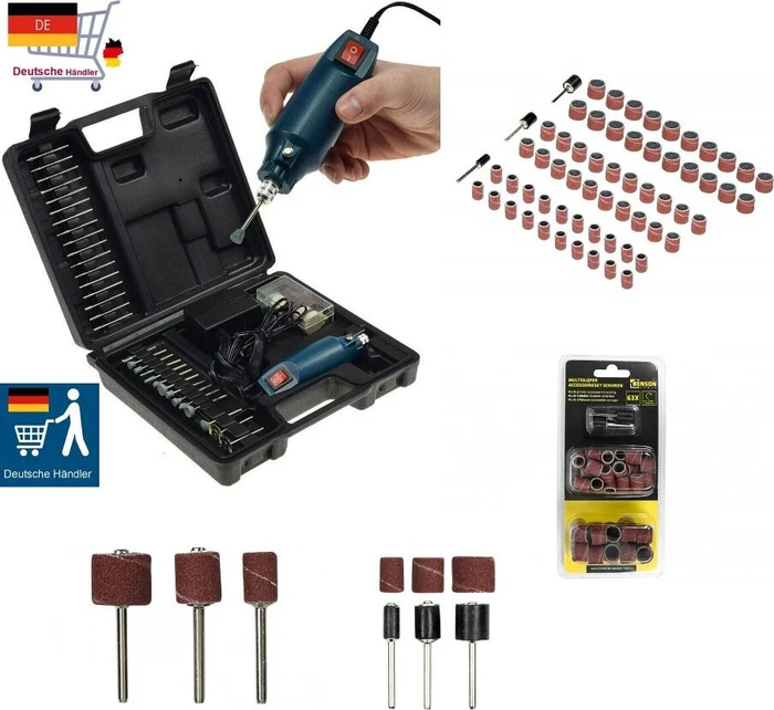 ChiliTec Drill-Power V2 Elektro-Geradschleifer inkl. Koffer + Zubehör
