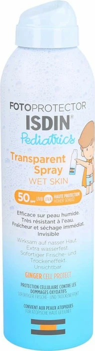 Isdin Pediatrics Fotoprotector Transparent Wet Sonnenspray LSF50, 250ml