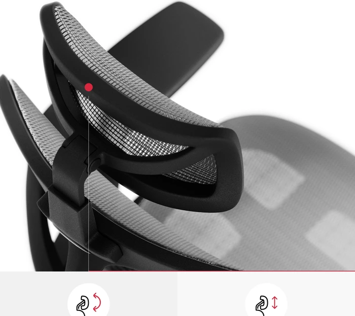 Diablo Chairs V-Basic Ergonomischer Bürostuhl, schwarz/grau