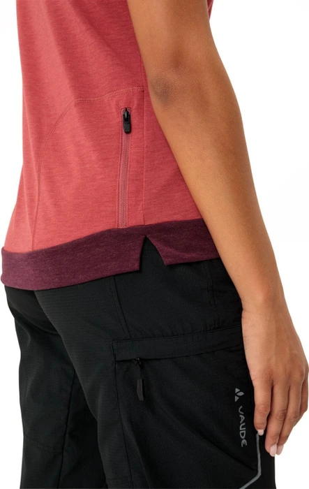 Vaude Altissimo Q-Zip Trikot kurzarm brick (Damen)