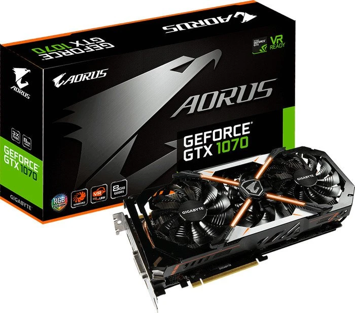 GIGABYTE AORUS GeForce GTX 1070 8G, 8GB GDDR5, DVI, HDMI, 3x DP