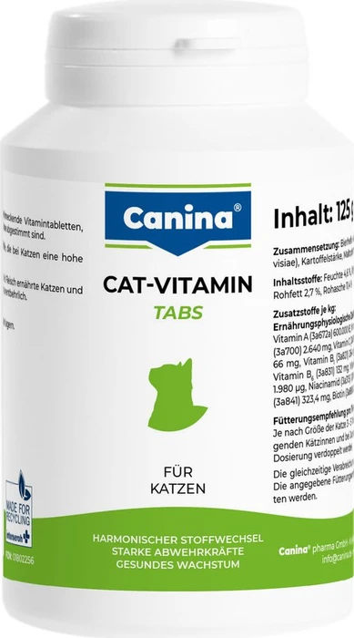 Canina Cat-Vitamin Tabs für Katzen, 250 Stück