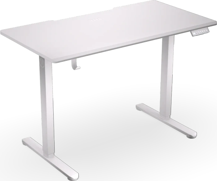 Endorfy Atlas S Electric elektrisch höhenverstellbarer Sitz-Steh-Schreibtisch 114x60cm Onyx White/weiß